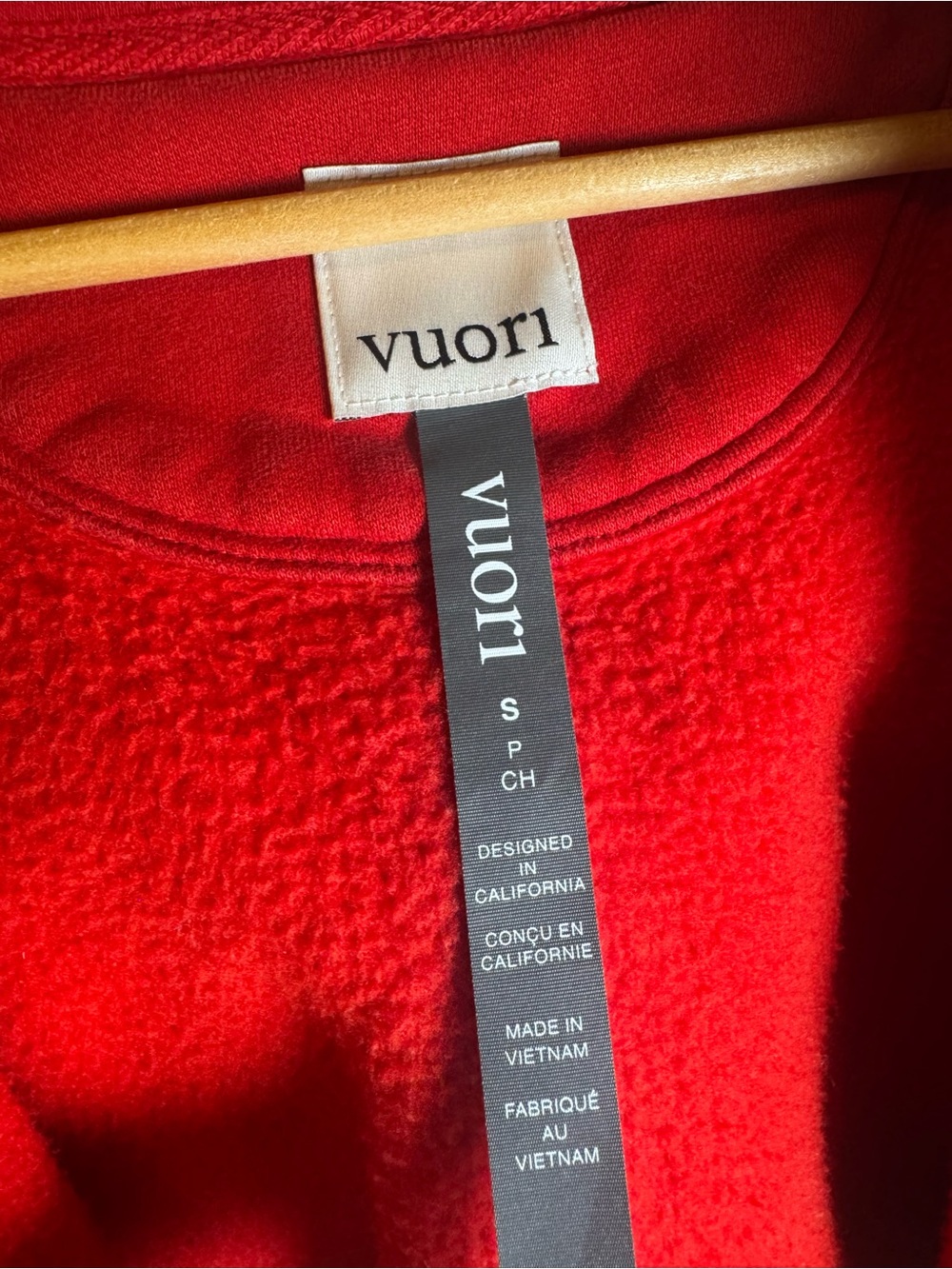 Vuori Women's Sedona Classic Full Zip Jacket Crimson Red S - Picture 7 of 9